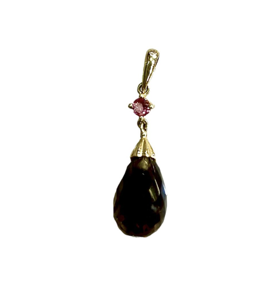 10kt Yg Smoky Quartz N/c