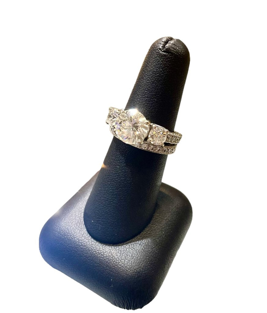 14kt Wg 3.07ct Ctr Ppf 4.