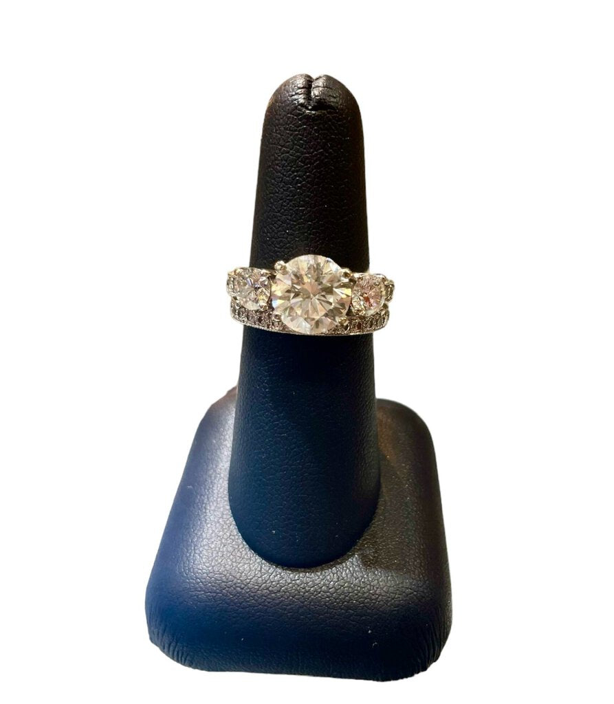14kt Wg 3.07ct Ctr Ppf 4.
