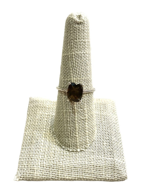 SS Cushion Smokey Qtz