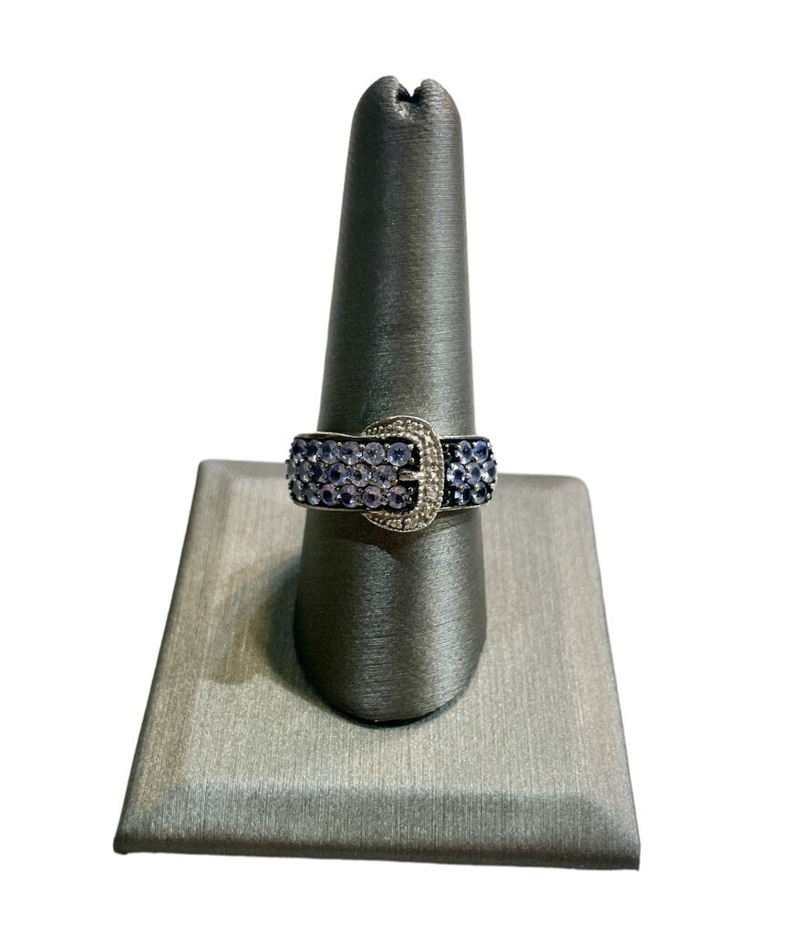 Ss Buckle Tanzanite Ring