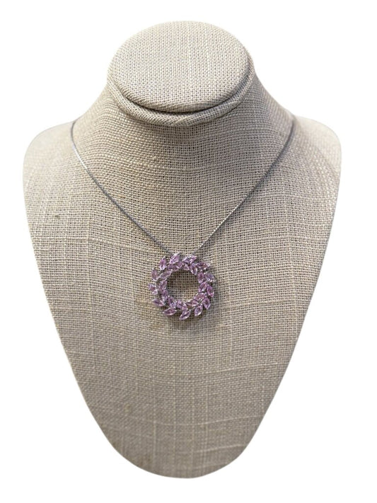 Ss Wreath Sapphire Pink P