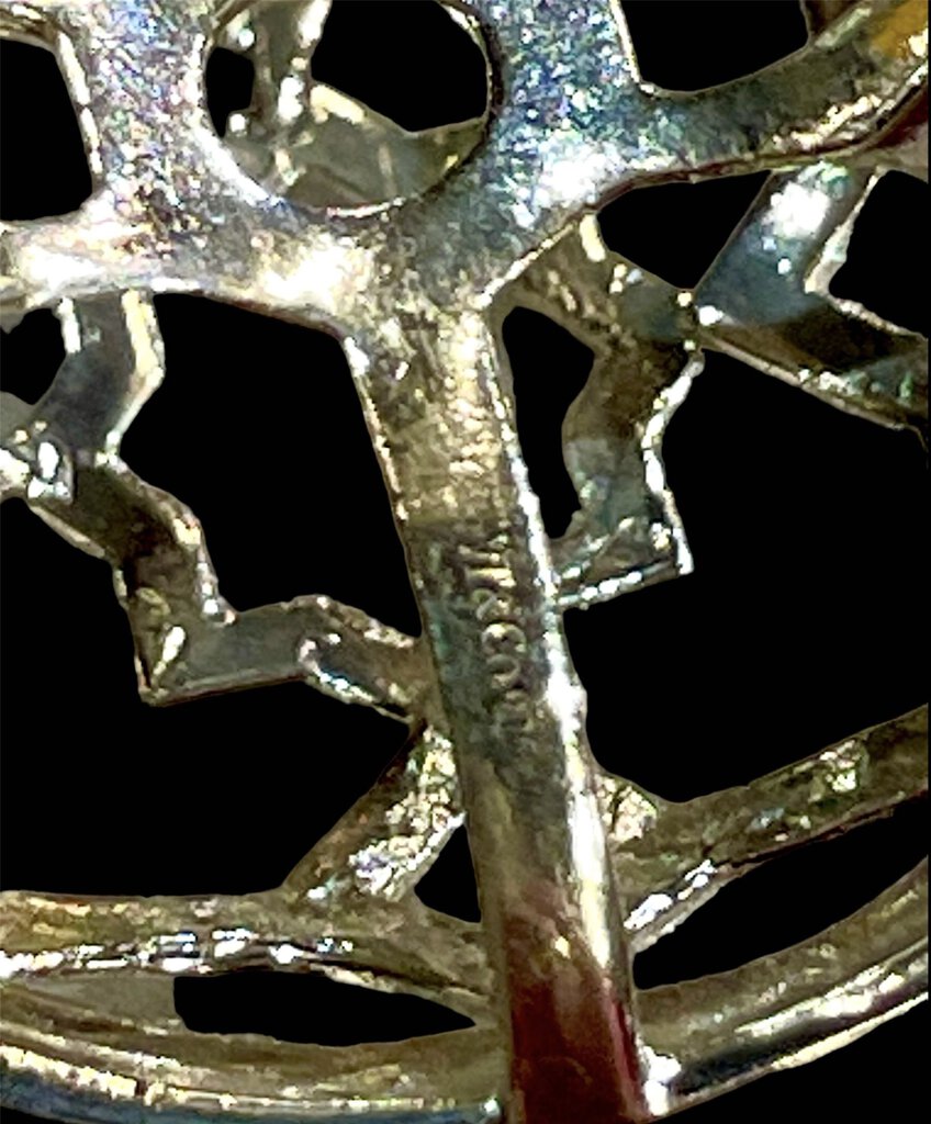 SS TIFFANY & CO LARGE HOLLOW STYLE RING SZ 7
