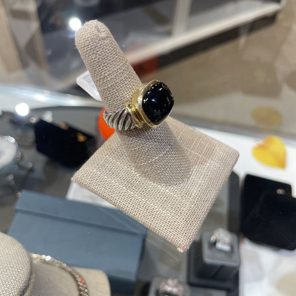DAVID YURMAN BLK ONYX RING SZ 7