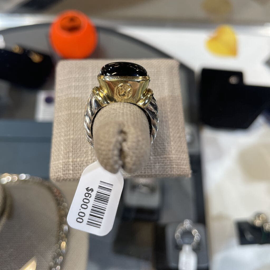 DAVID YURMAN BLK ONYX RING SZ 7