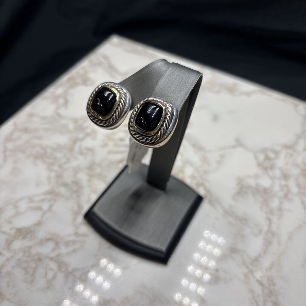 DAVID YURMAN ONYX EARRINGS