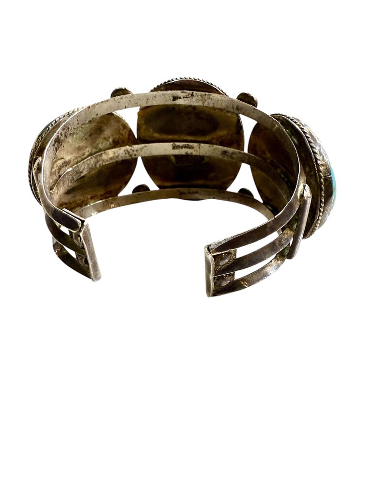 SS 3 TURQUOISE CUFF BRACELET