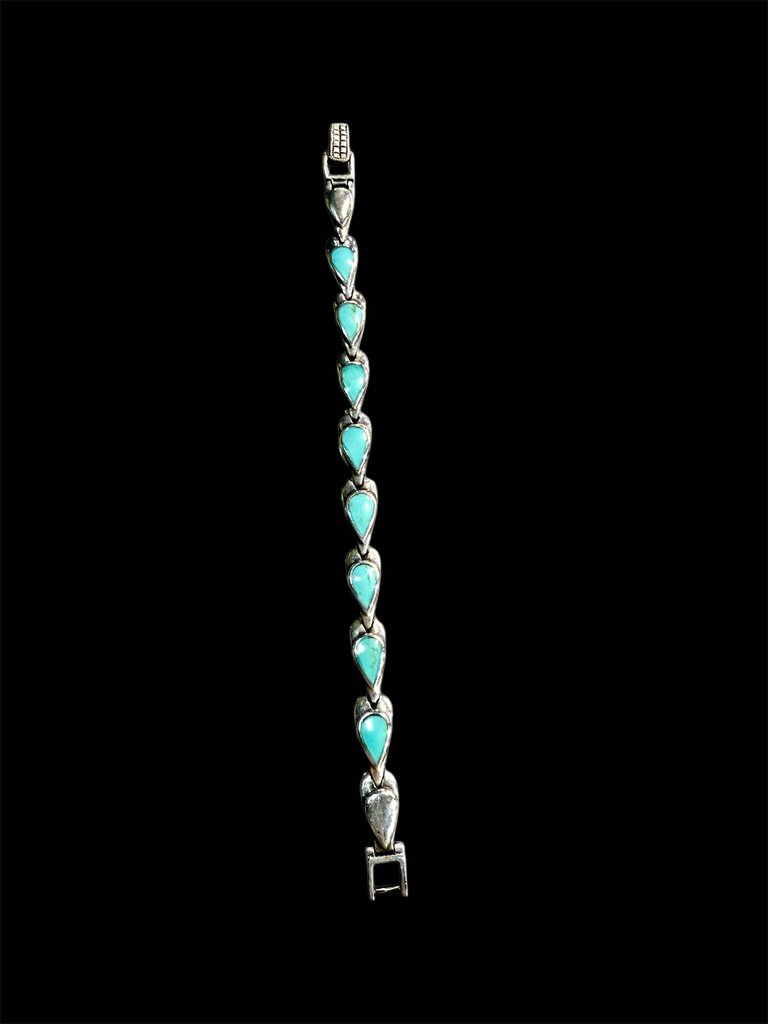 SS TURQ TENNIS BRACELET