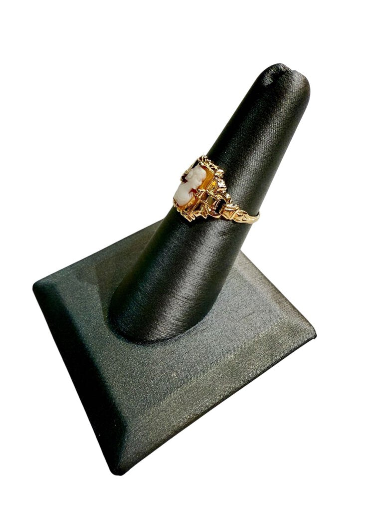 14KT YG CAMEO RING SZ 6