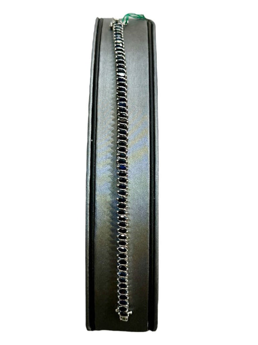 SS MARQ SAPPHIRE TENNIS BRACELET 8"