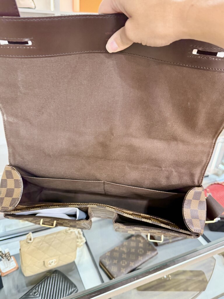 LV BROADWAY BAG DAMIER EBENE MESSENGER