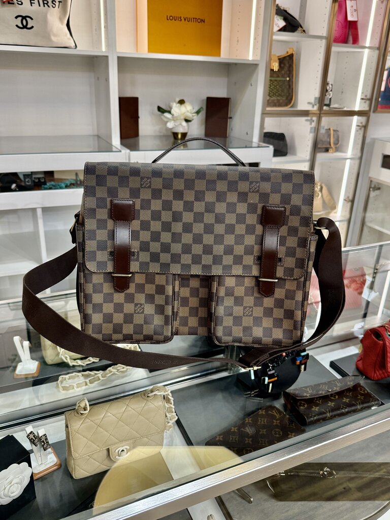 LV BROADWAY BAG DAMIER EBENE MESSENGER