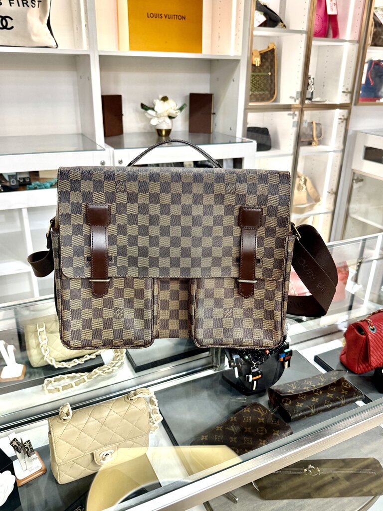 LV BROADWAY BAG DAMIER EBENE MESSENGER
