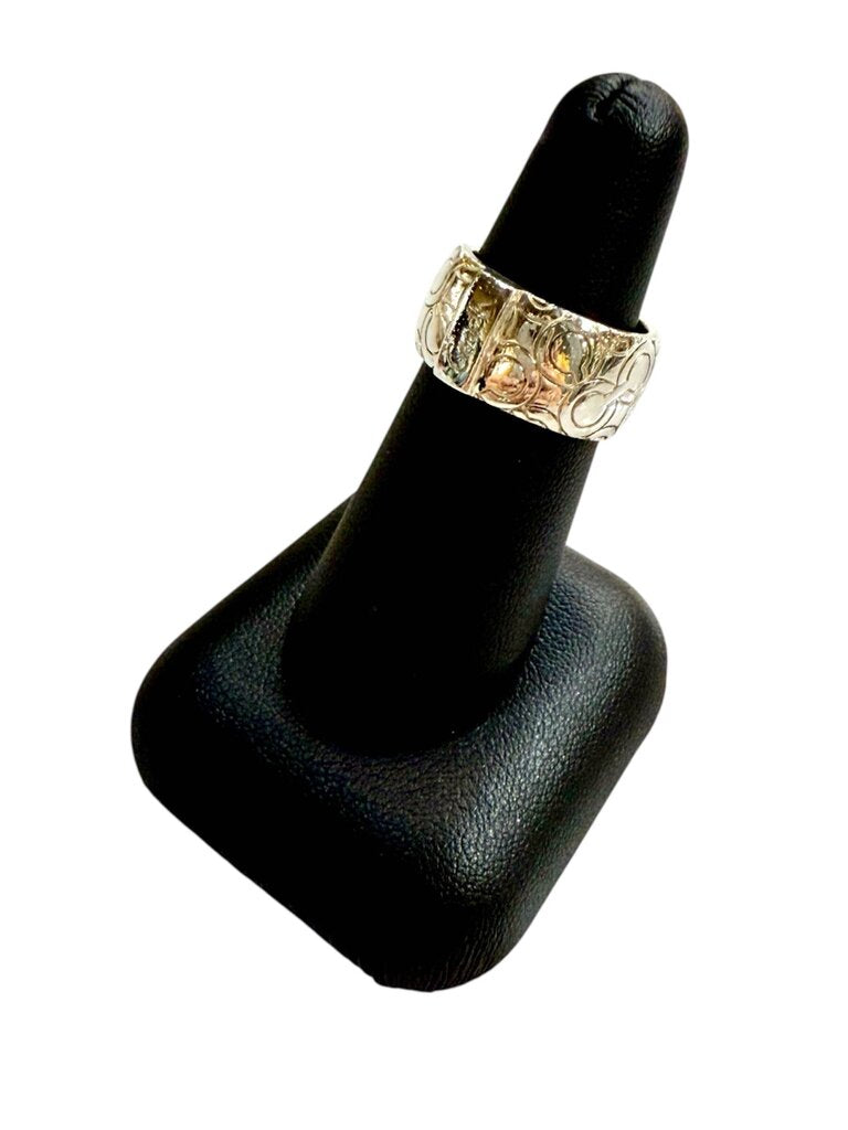 SS COACH WIDE BAND RING SZ 7