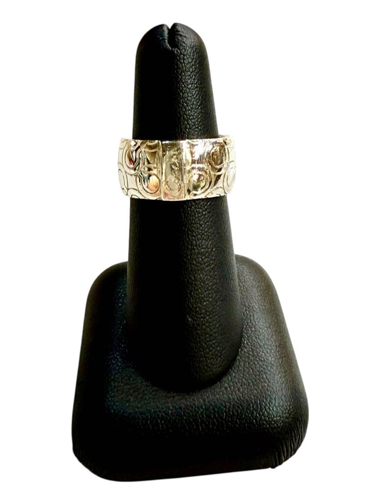 SS COACH WIDE BAND RING SZ 7