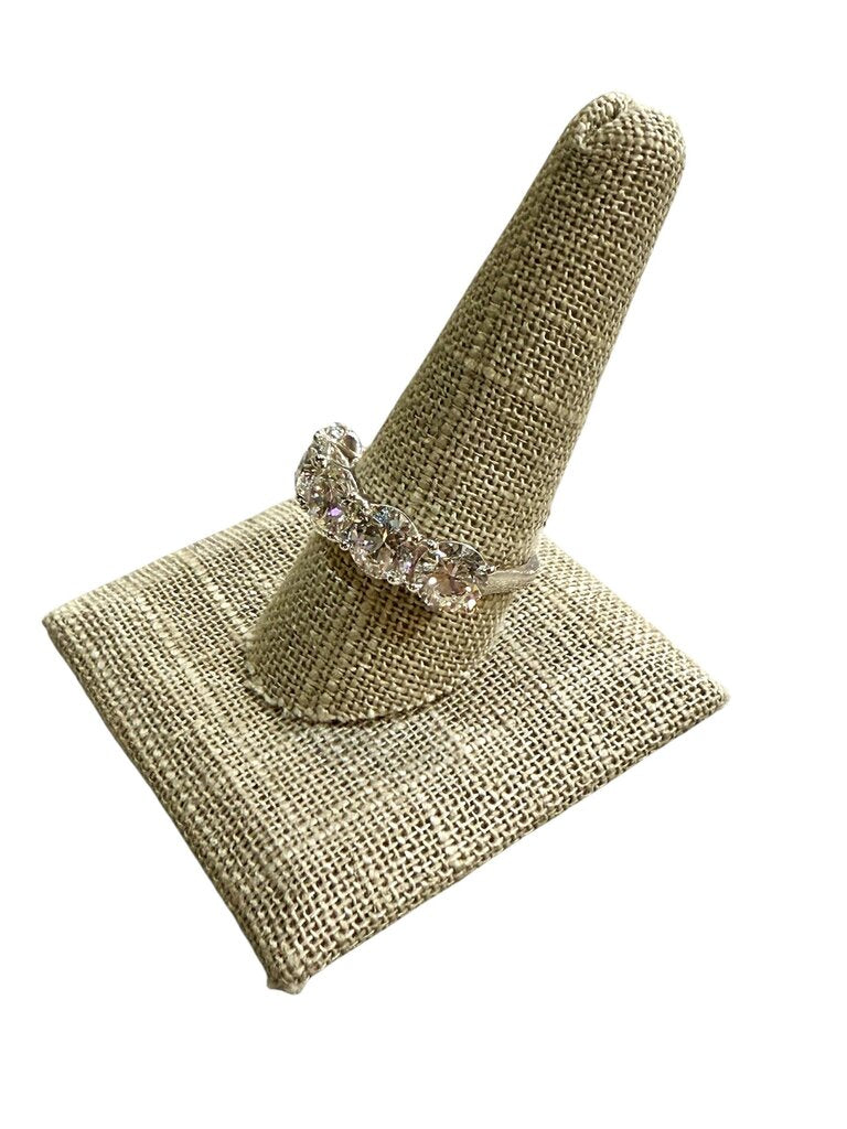 PLAT 6CTTW LAB GROWN DIAMOND BAND W/PAPERS SZ 10