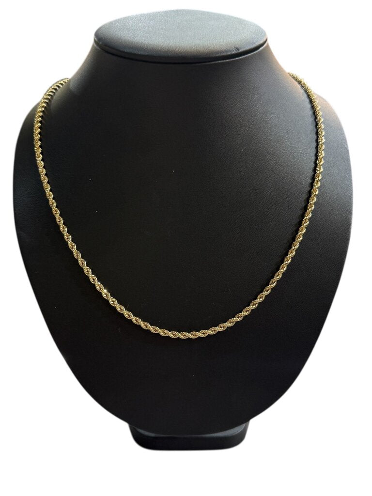 14KT YG LONG ROPE CHAIN