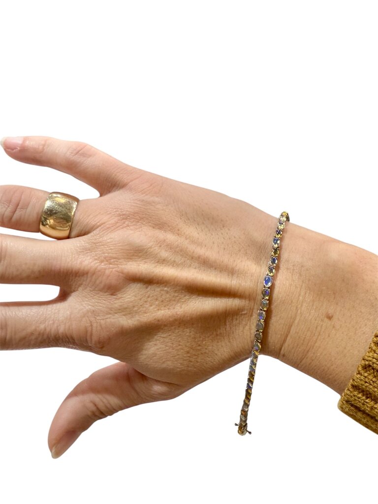 SS ETHIOPIAN OPAL TENNIS BRACELET