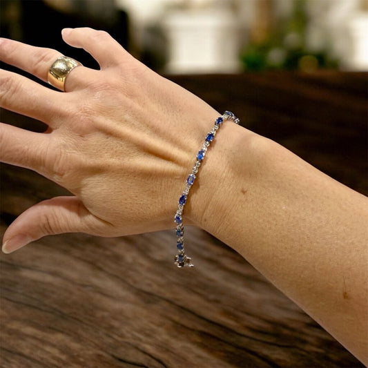 SS OVAL TANZ TENNIS BRACELET