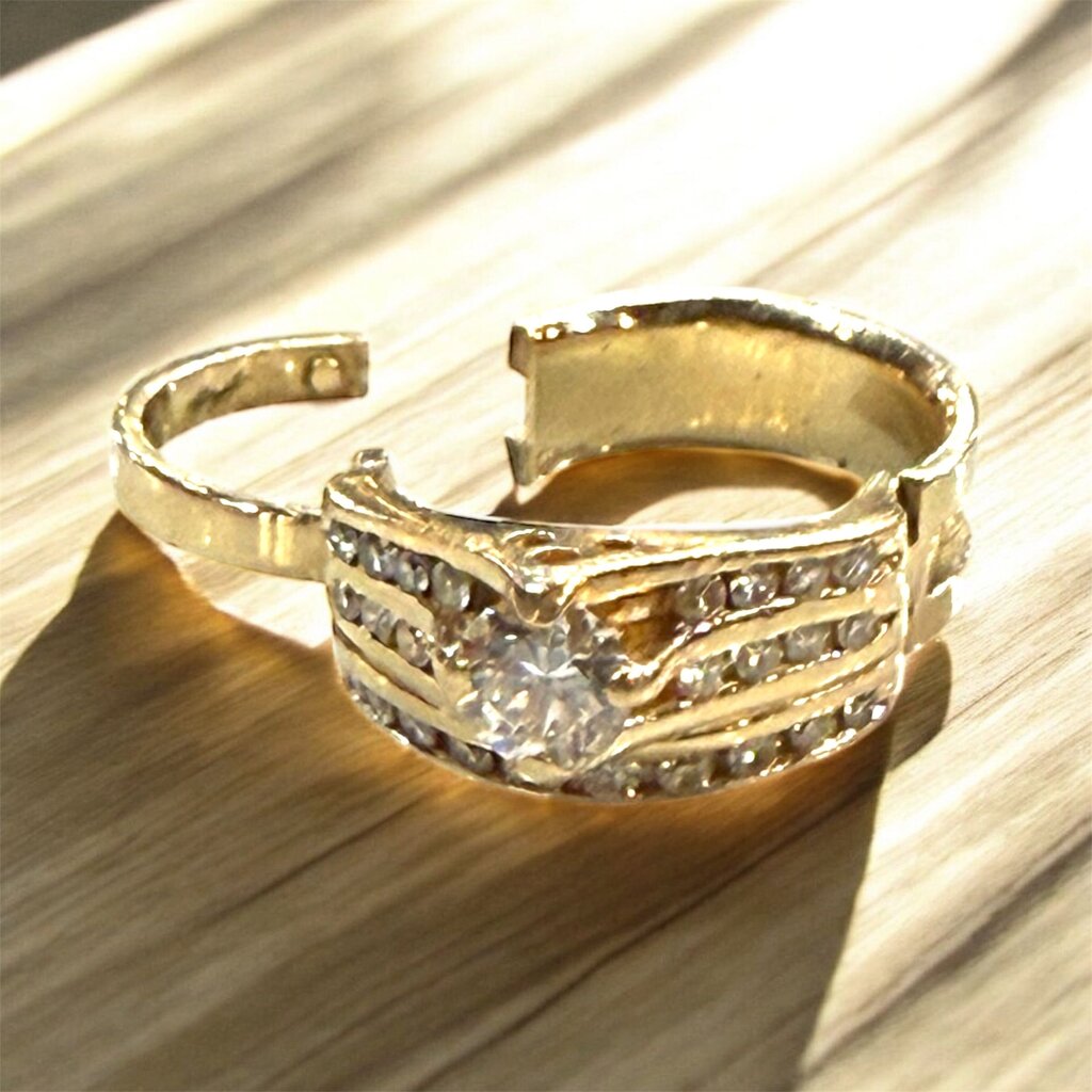 14KT YG 1CT RB 1 1/2 CTTW LADIES ARTHRITIC SHANK SZ 6.5