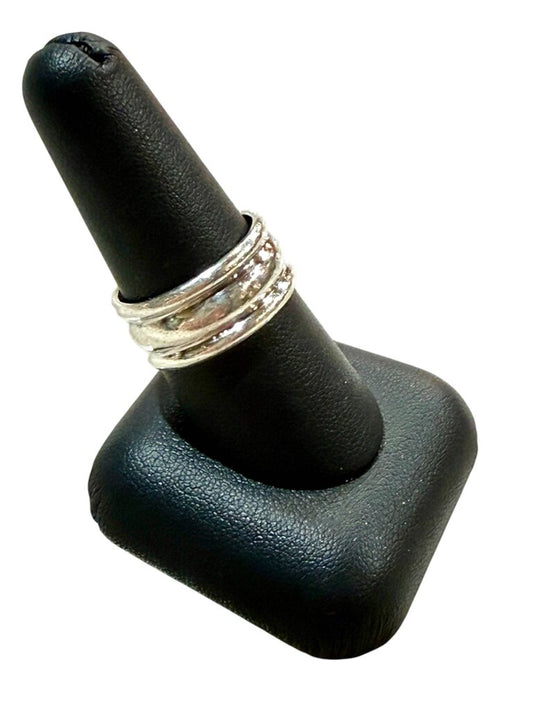 SS 8MM WIDE BAND SZ 9