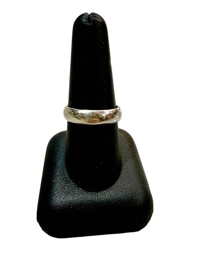 SS 4MM BAND RING SZ 9