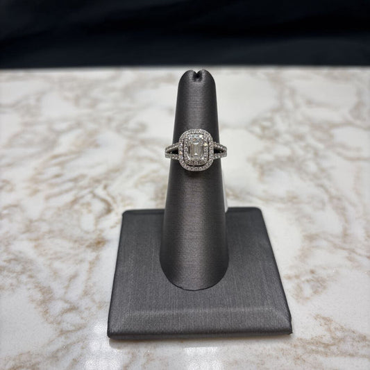 PLAT 1CT EMERALD NATURAL DIAMOND VS1 1.5CTTW W/GIA PAPERS