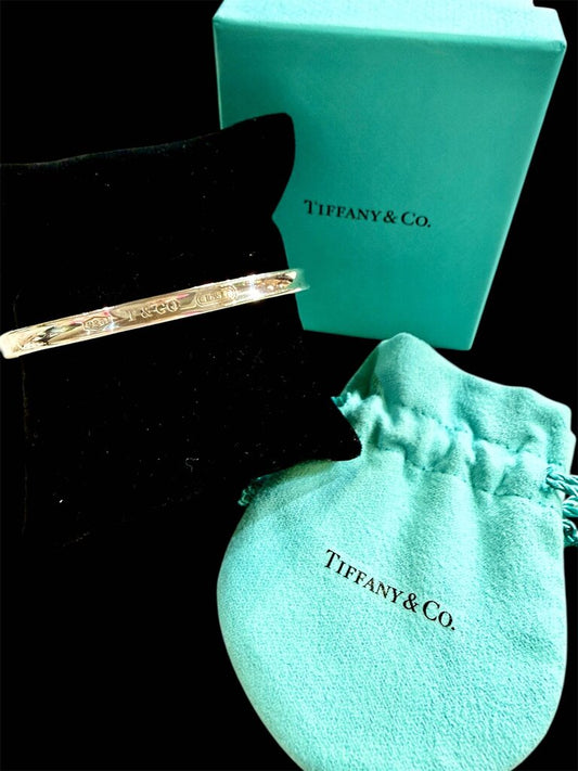 SS TIFFANY&CO SMALL CUFF BRACELET W/BOX
