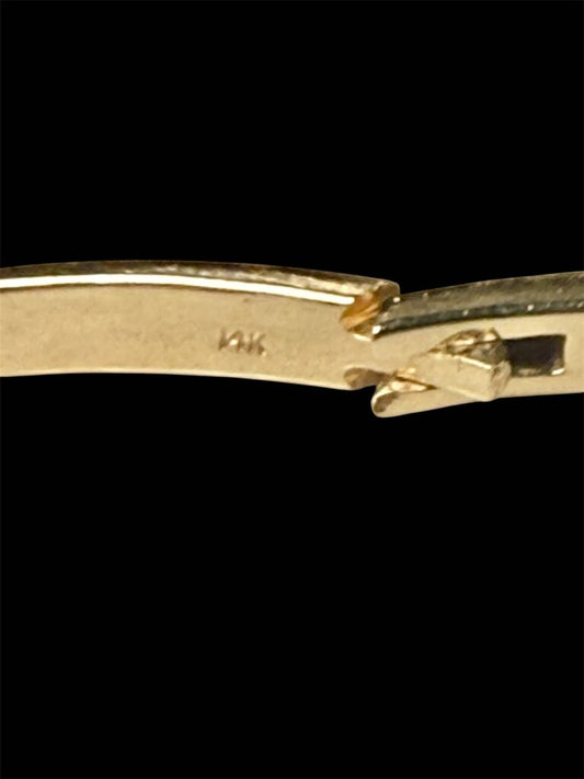 14KT YG 1CTTW RB BANGLE BRACELET