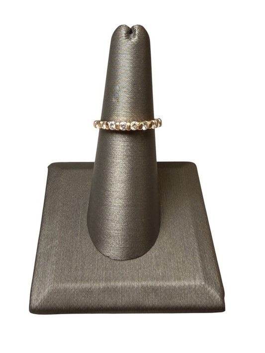14KT YG 1/2TW ANNIVERSARY BAND SZ 6