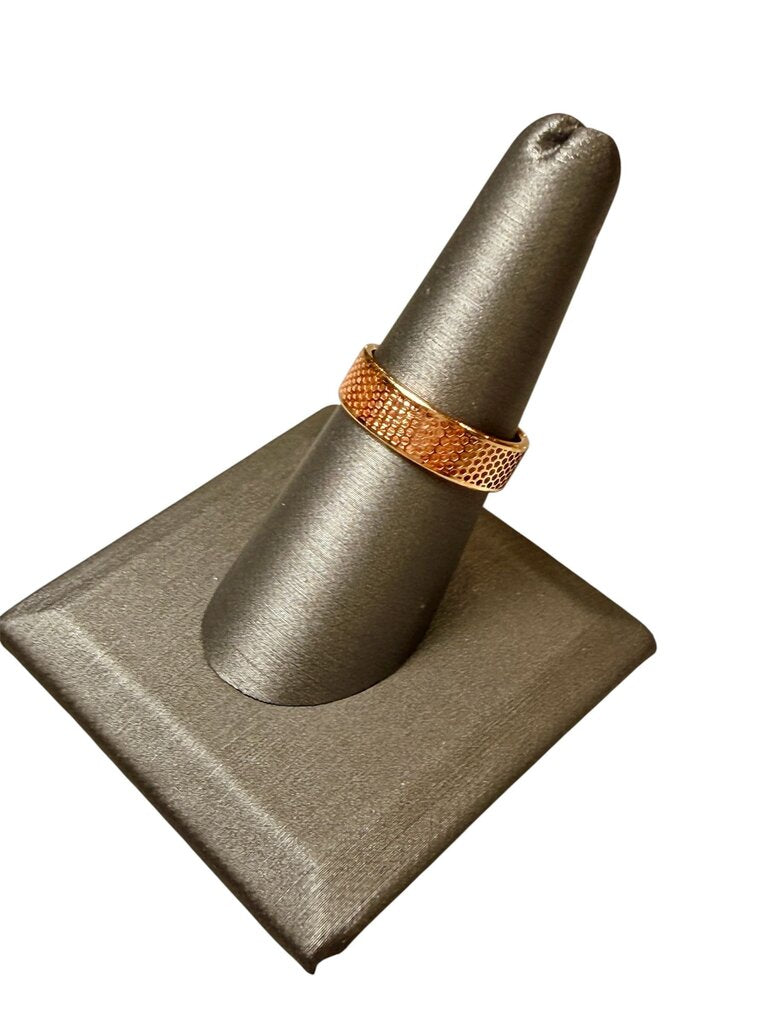 14KT YG 6MM MESH STYLE BAND SZ 8