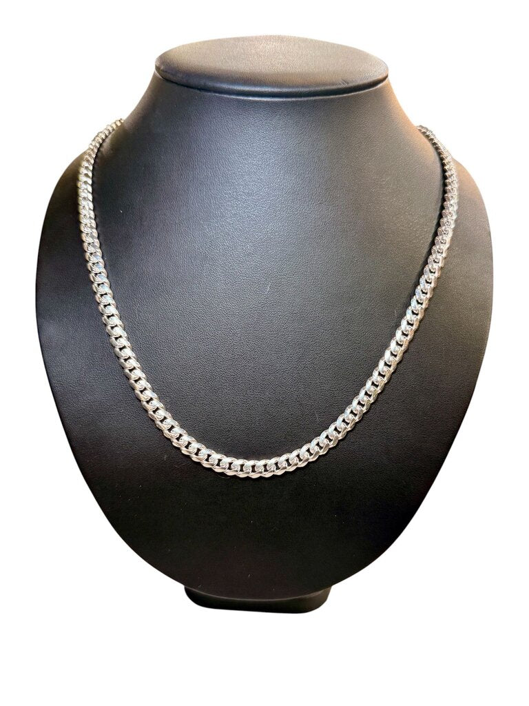 SS 6.5MM CUBAN 24" CHAIN
