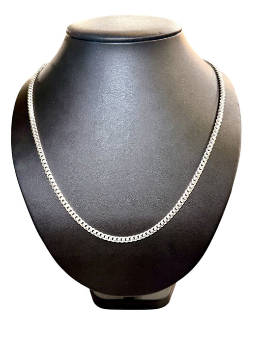 SS 4.2MM CUBAN W/LOBSTER 24" CHAIN