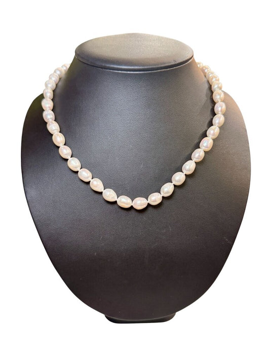 14KT YG BAROQUE PEARL NECKLACE