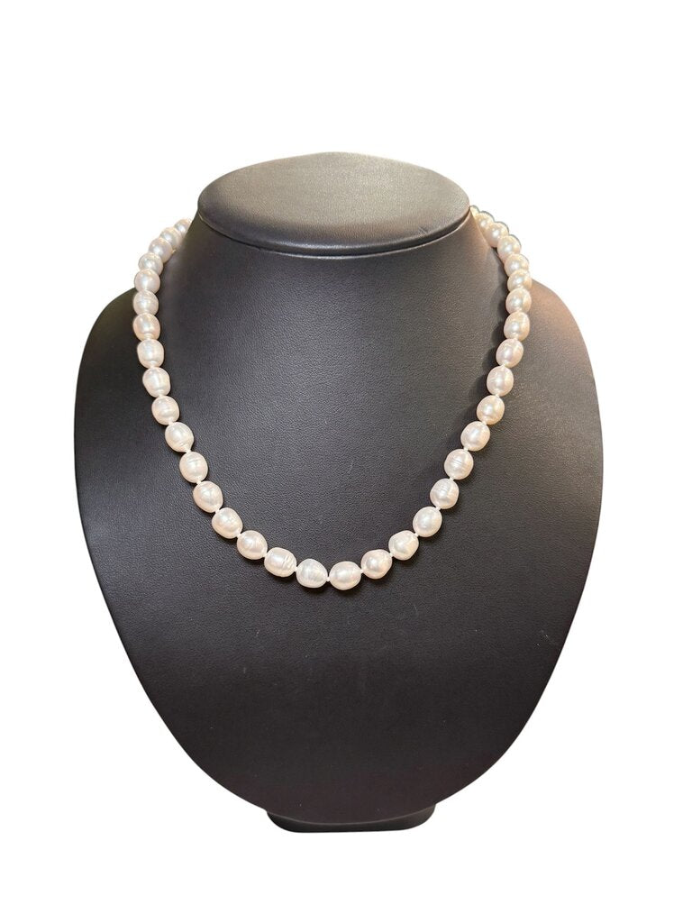 14KT YG BAROQUE PEARL NECKLACE 18"