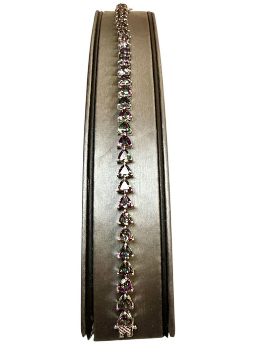 SS TRILLION MYSTIC TOPAZ TENNIS BRACELET