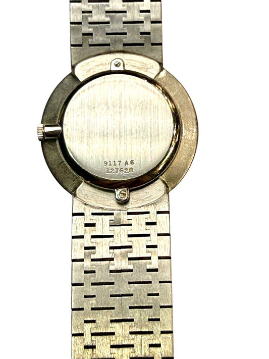18KT WG PIAGET DEPOSE 9117A6 30MM LADIES WATCH