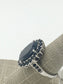 SS LG Oval Blk Spinel Hal