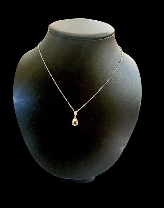 14kt Rg Morganite Necklac
