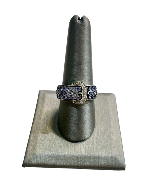 Ss Buckle Tanzanite Ring