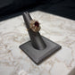 14kt red spinel ctr w/2tw diamond ballerina style ring sz 6