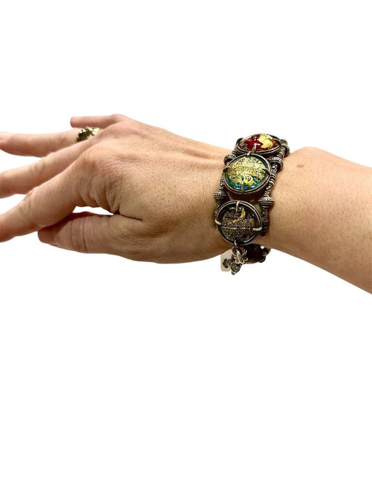 SS LARGE BOHMIAN STYLE BRACELET