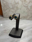 18KT YG BLUE TOPAZ BEZEL SET EARRINGS