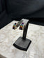 14KT YG( LE VIAN) MULTI COLOR LEVER BACK W/PAPERS
