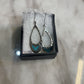 SS BUTTERFLY TURQ DANGLE EARRINGS