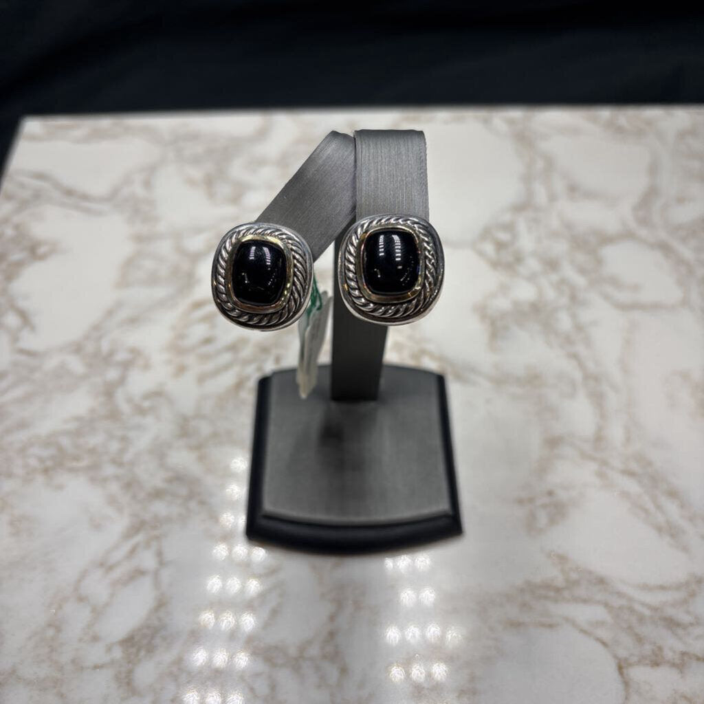 DAVID YURMAN ONYX EARRINGS