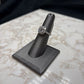 14KT WG 1.34CT RB CTR W/HALO 2 3/4TW RING SZ 6.5 W/ PAPERS