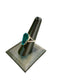 SS COFFIN CUT BLUE TOPAZ RING SZ 7