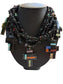 JET CROSSES TURQ INLAY LAYERED NECKLACE JOLENE BYRD