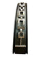 SS HAMMERED SQUARE/RECTANGULAR TENNIS BRACELET W/ TOGGLE